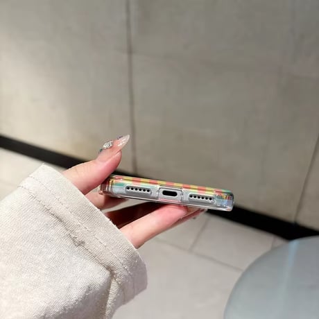 S75188 グッドラックチェック iPhoneケース