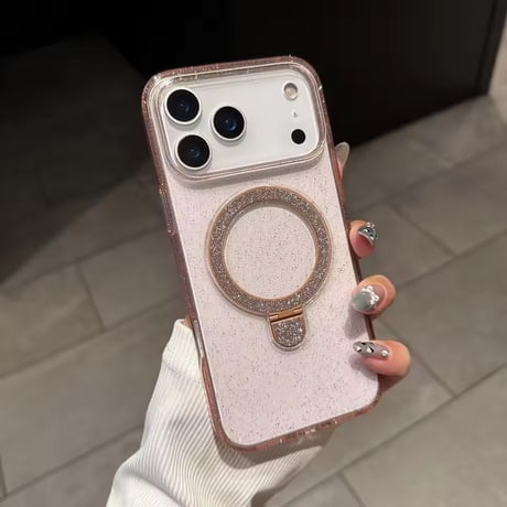L62359 グリッターリングスタンド iPhoneケース