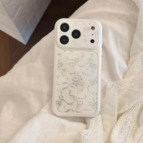 S75619 シルバーリボンiPhoneケース