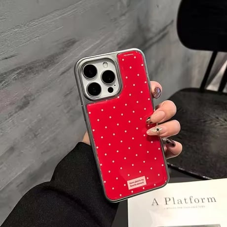S75575 カラフルドットポップ iPhoneケース