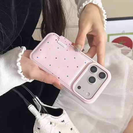 S75313 カラードット デザインiPhoneケース