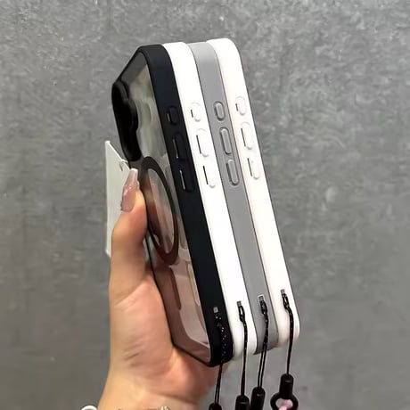 K22829 MagSafe対応マカロンカラーコード付きiPhoneケース