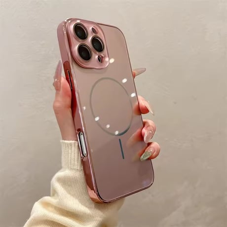 S74717 シャイニーフレーム MagSafe対応 iPhoneケース