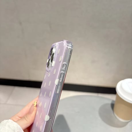 S74843 レトロドットカラークリアiPhoneケース
