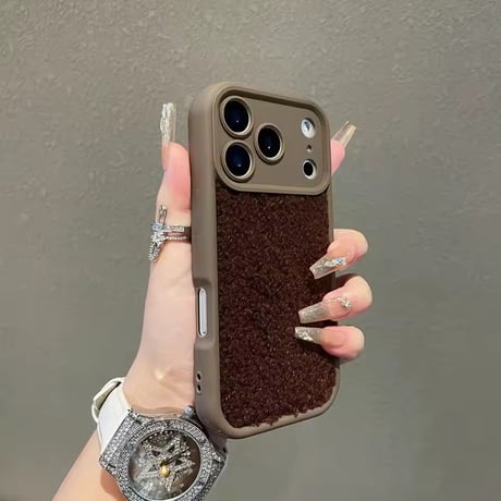 S75124 もこもこボア iPhoneケース