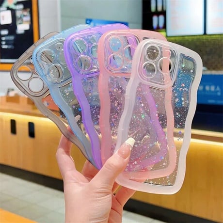 L61815  ぷくラメクリア iPhoneケース