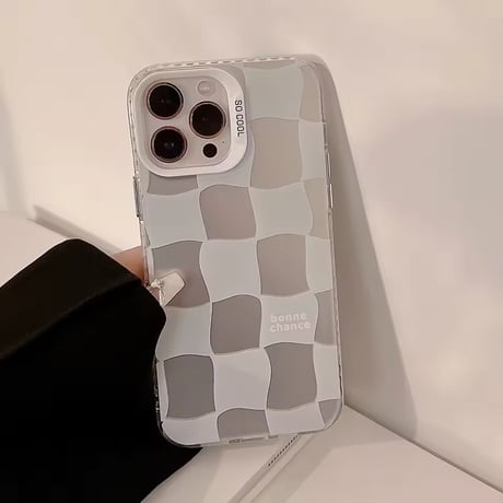 S75567 ニュアンスチェッカーフラッグ iPhoneケース