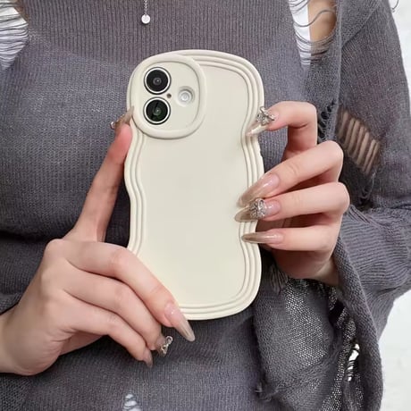 S73534 くねくねラインのカラフルiPhoneケース