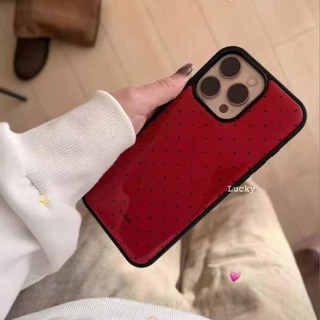 S75352 レッドドット iPhoneケース