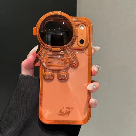 K22985 宇宙飛行士スタンド付き iPhoneケース