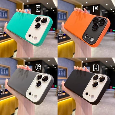 S75494 バイカラーパステルシリコンiPhoneケース