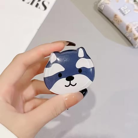 P0382 ぷくっと わんこフェイス スマホグリップ