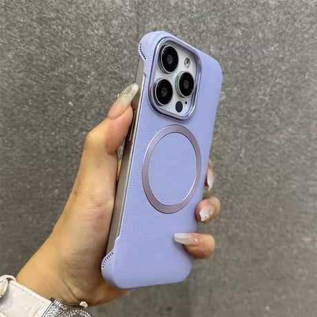 S74468 MagSafe対応マグリングレザータッチiPhoneケース
