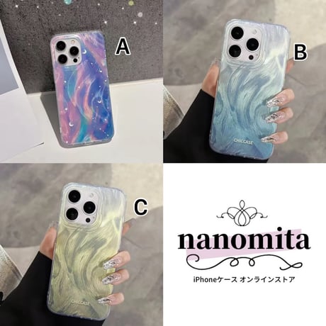 S75067 シャイニングウェーブ iPhoneケース