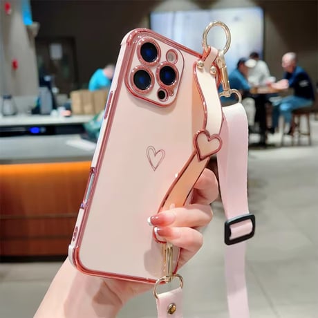 K22771 ハートショルダー付きiPhoneケース