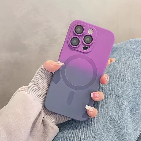 S75138 グラデーションカラー MagSafe対応 iPhoneケース