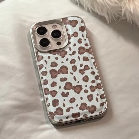 S75107 ミルキーレオパード iPhoneケース