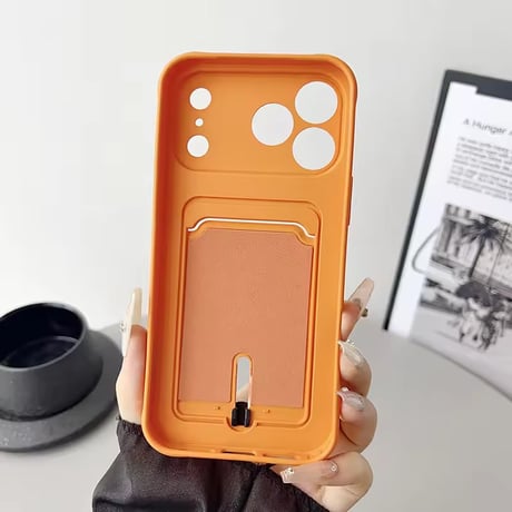 K23066 スライド式カードポケット付きiPhoneケース