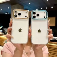 L62466 カラーフレーム クリアiPhoneケース