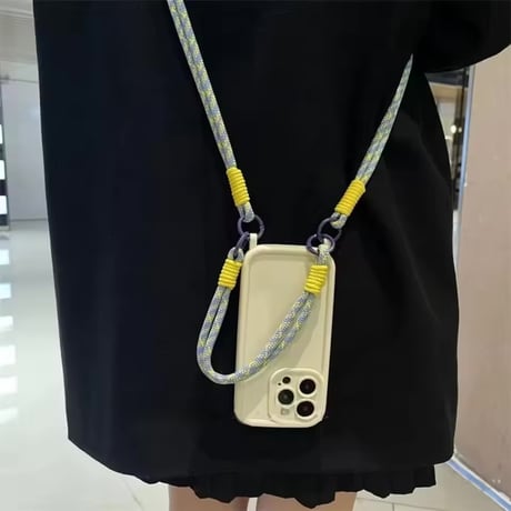 K23059 アクティブバイカラー ショルダーiPhoneケース