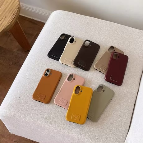 S74308 しっとりマットのワンカラーiPhoneケース