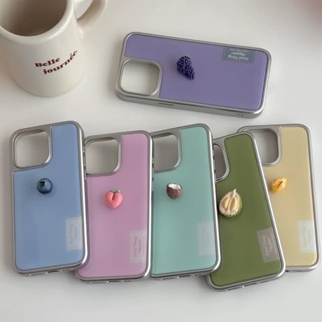 S74719 ぷっくりフルーツiPhoneケース