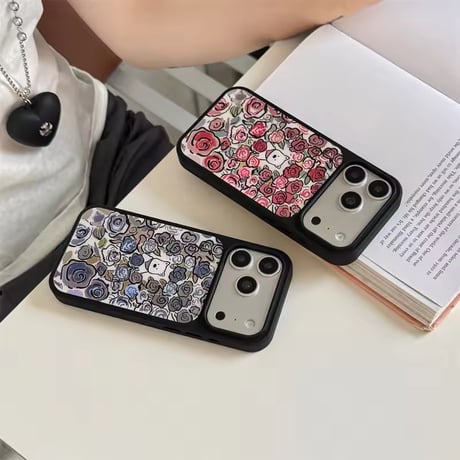 S75586 ローズパピーiPhoneケース