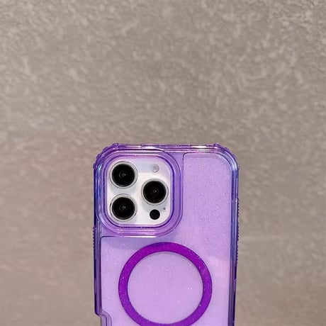 L62329 グリッタークリア MagSafe対応 iPhoneケース