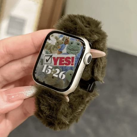 【即納商品】N00108 ふわもこ Apple Watchベルト