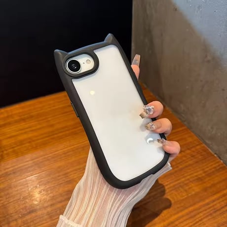 L62230 くすみカラーのマットフレームiPhoneケース