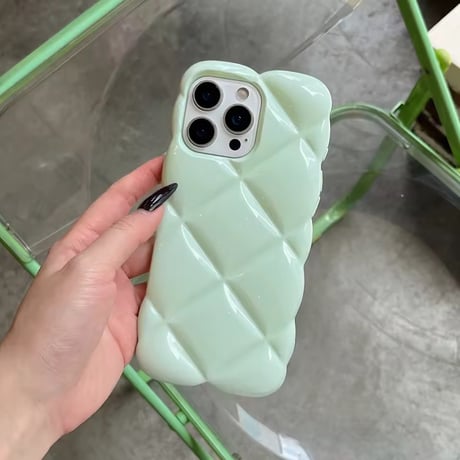 S74982 パステルキルティングiPhoneケース