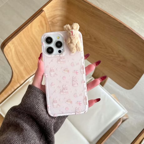 S74559 もふもふうさちゃんのiPhoneケース