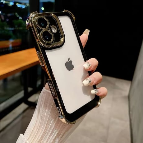 L62104 メタルエッジクリア iPhoneケース