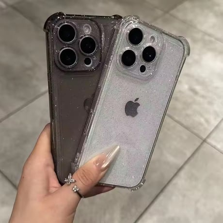 L62322 グリッタークリアiPhoneケース