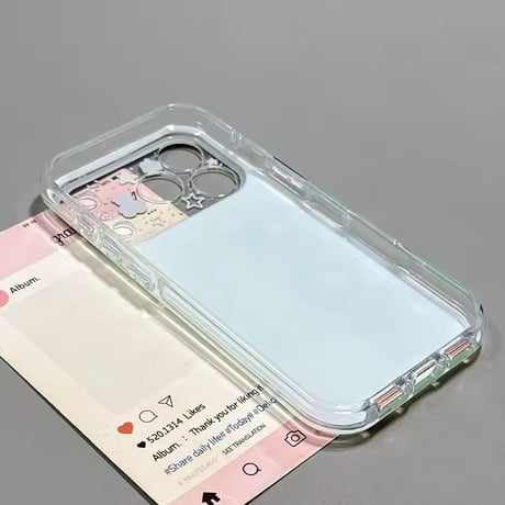 S75554 ミントベアとスターのきらめきiPhoneケース