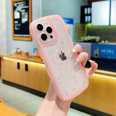 L61815  ぷくラメクリア iPhoneケース