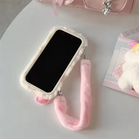 K22970 ふわもこピギーショルダー iPhoneケース