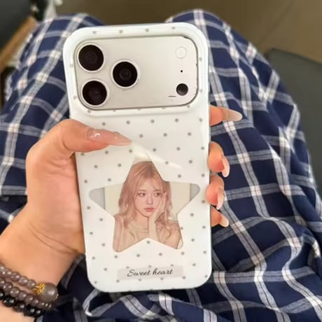 S75562 スターカットドット iPhoneケース