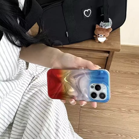 S74901 グロッシーマーブルカラー iPhoneケース