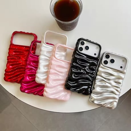 S75325 ウェーブ立体グロッシー iPhoneケース