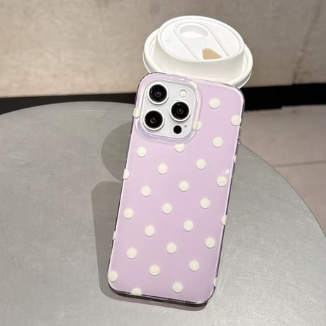 S74843 レトロドットカラークリアiPhoneケース