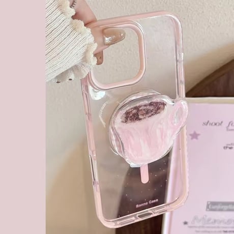 K22936 MagSafe対応 ピンクカップソケット iPhoneケース