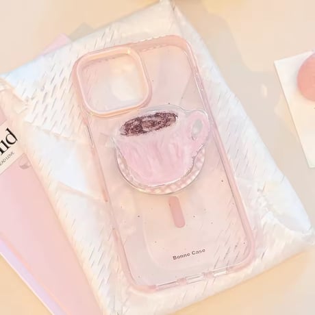 K22936 MagSafe対応 ピンクカップソケット iPhoneケース