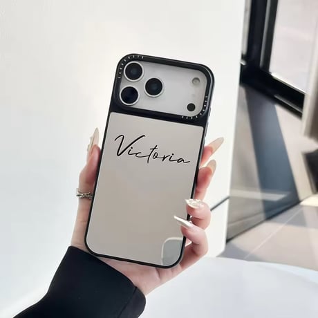 K23139 ネーム入りミラーフレームiPhoneケース