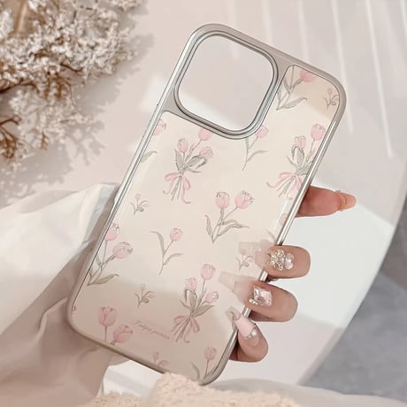 S74670 チューリップブーケのiPhoneケース