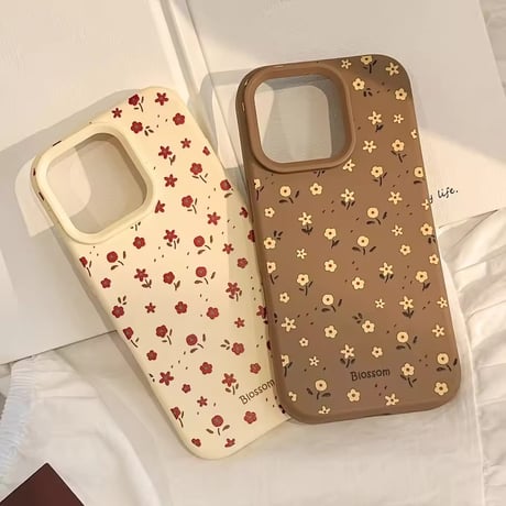 S74968 Blossom フラワープリント iPhoneケース