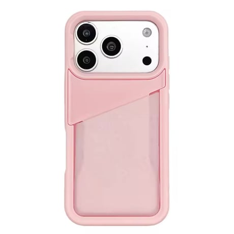 K23178 カスタムカラー リップポケット付きiPhoneケース＆チャームストラップセット