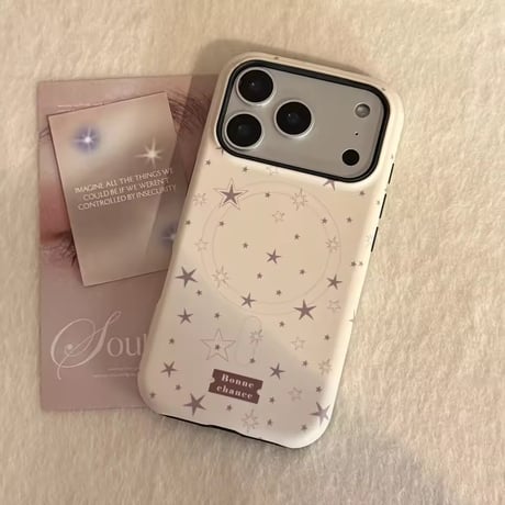 K23046 きらめきスターグリップ付き iPhoneケース（MagSafe対応）