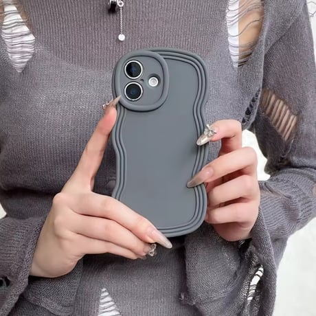 S73534 くねくねラインのカラフルiPhoneケース
