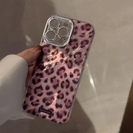 S74346 レオパードグロッシー iPhoneケース